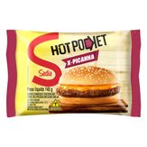 Sanduíche Congelado X-Picanha Hot Pocket Sadia Pacote 145g