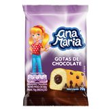 Bolo Baunilha com Gotas de Chocolate Recheio Chocolate Ana Maria Pacote 70g