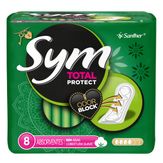Absorvente Suave Santher Sym Total Protect Pacote 8 Unidades