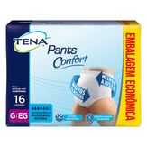 Roupa Íntima Descartável G/EG Unissex Pants Confort Tena Pacote 16 Unidades