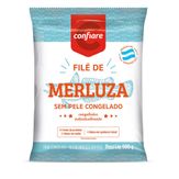 Filé de Merluza sem Pele Congelado Confiare Pacote 500g