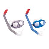Kit de Mergulho Juvenil com Máscara e Snorkel Azul e Verde Bestway 2 Unidades
