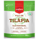 Filé de Tilápia Sustentável Congelado Individualmente Confiare Pacote 450g