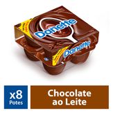 Pack Danette de Chocolate ao Leite Danone Bandeja de 720g com 8 Unidades Grátis 1 Unidade