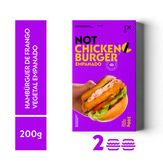 Hambúrguer Vegano Not Chicken Burger Empanado Notco Caixa 200g com 2 Unidades de 100g Cada