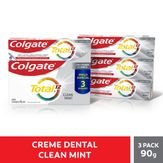Creme Dental Colgate Total 12 Clean Mint 3 unid 90g Preço Especial