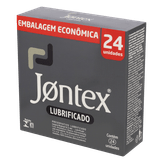 Pack Preservativo Masculino Lubrificado Jontex Caixa 24 Unidades Embalagem Econômica