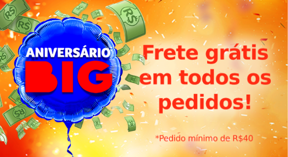 Aniversário - Frete Grátis